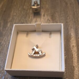 Silver Rocking Horse Charm Pedant